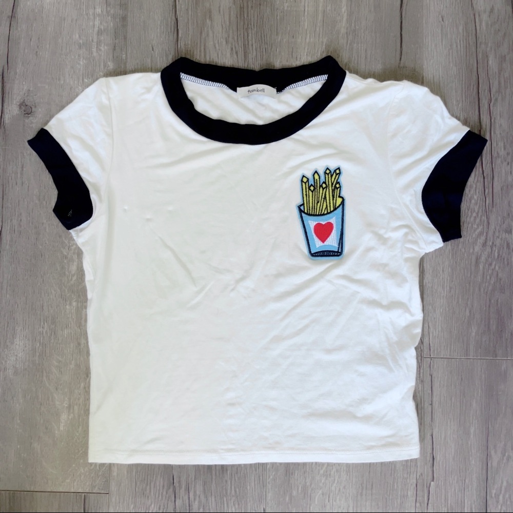 Lil pin up fries 🍟 tee 🖤❤️